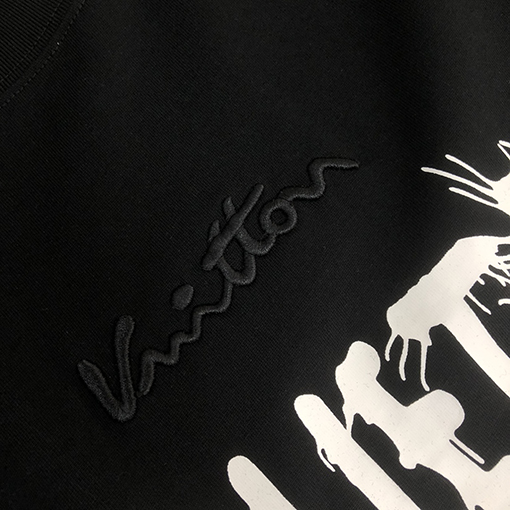 バレンシアガコピー プリントデザインクルーネック半袖Tシャツ