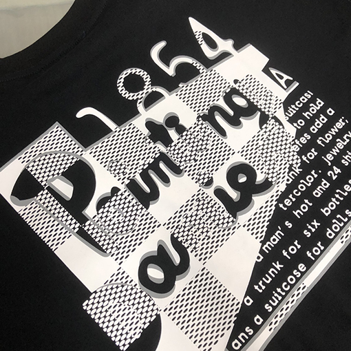 バレンシアガコピー プリントデザインクルーネック半袖Tシャツ