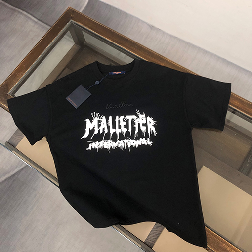 バレンシアガコピー プリントデザインクルーネック半袖Tシャツ