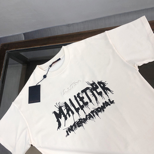 バレンシアガコピー プリントデザインクルーネック半袖Tシャツ