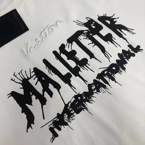 バレンシアガコピー プリントデザインクルーネック半袖Tシャツ