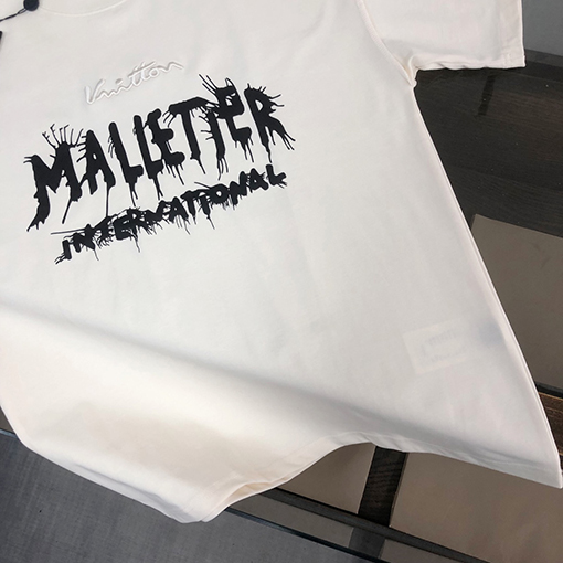 バレンシアガコピー プリントデザインクルーネック半袖Tシャツ