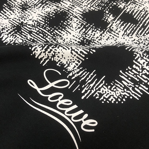 ロエベ 刺繍ロゴデザインラウンドネック半袖Tシャツ