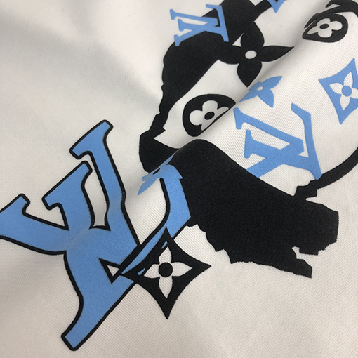 ルイヴィトンスーパーコピー 新しい要素プリントデザインクルーネック半袖Tシャツ