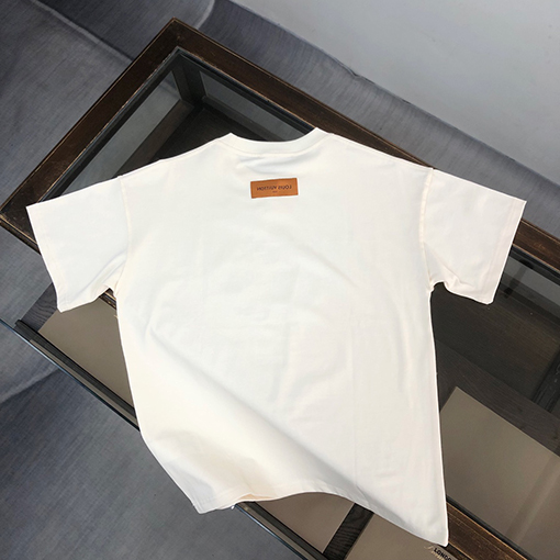 ルイヴィトンスーパーコピー 新しい要素プリントデザインクルーネック半袖Tシャツ
