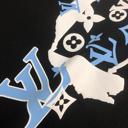 ルイヴィトンスーパーコピー 新しい要素プリントデザインクルーネック半袖Tシャツ