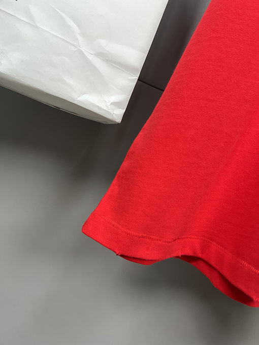 ディオールスーパーコピー 小さな恐竜の刺繍半袖Tシャツ