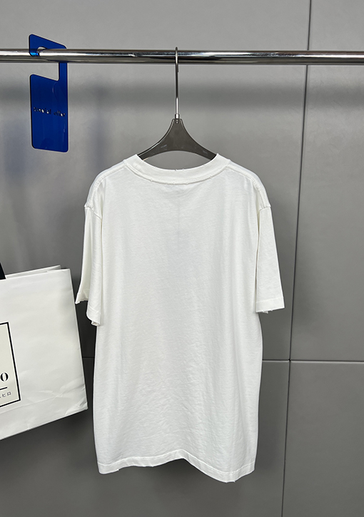 ディオールスーパーコピー 小さな恐竜の刺繍半袖Tシャツ