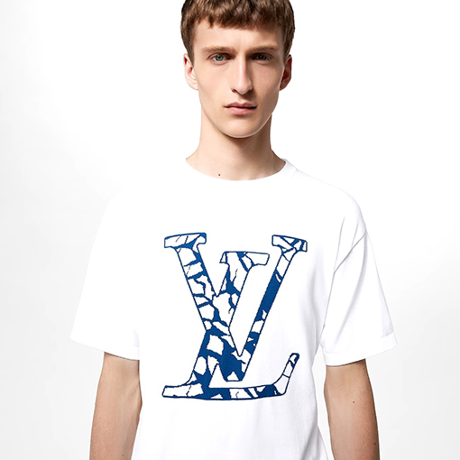 ルイヴィトン コットンニット半袖Tシャツ