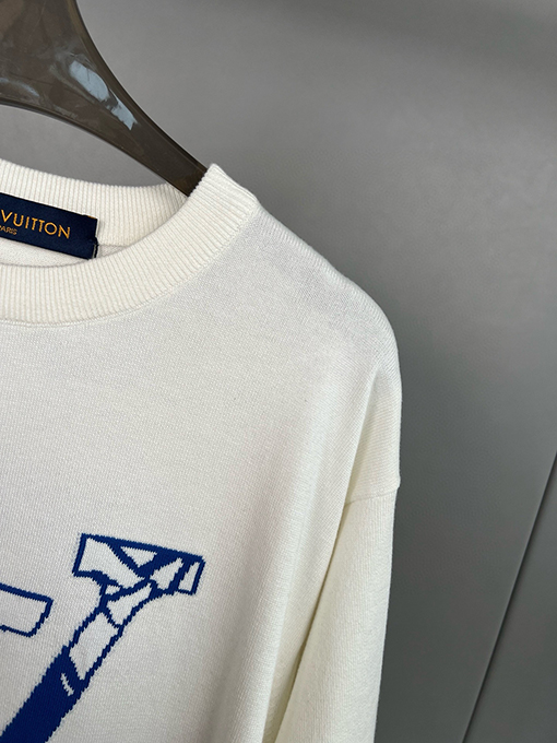 ルイヴィトン コットンニット半袖Tシャツ