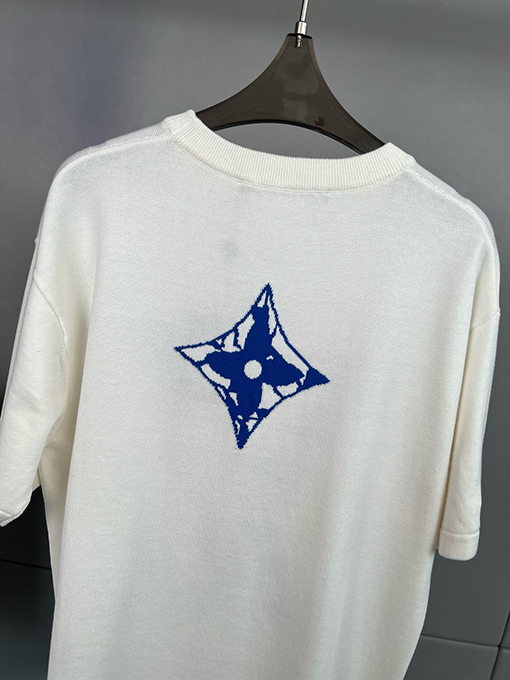 ルイヴィトン コットンニット半袖Tシャツ