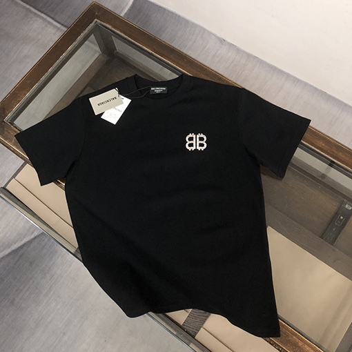 バレンシアガコピー   プリントロゴ半袖Tシャツ