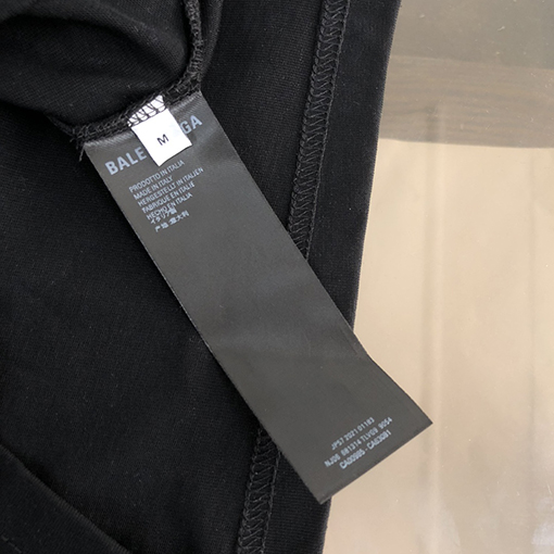 バレンシアガコピー   プリントロゴ半袖Tシャツ