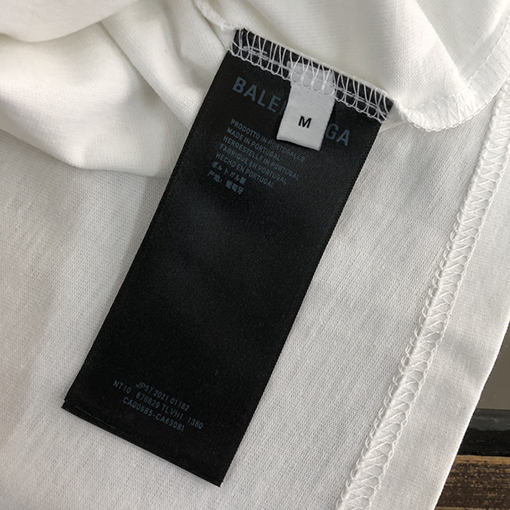 バレンシアガコピー   プリントロゴ半袖Tシャツ