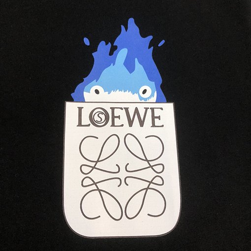 ロエベ   新しい炎の半袖Tシャツ
