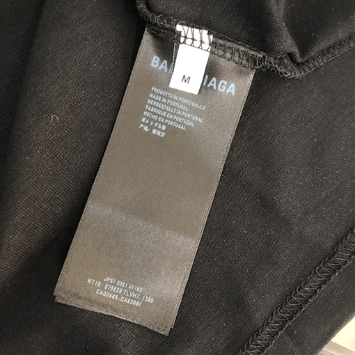 バレンシアガコピー   プリントロゴ半袖Tシャツ