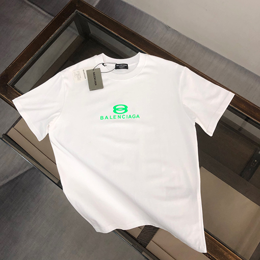 バレンシアガコピー   プリントロゴ半袖Tシャツ