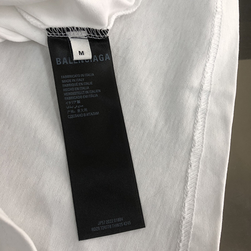 バレンシアガコピー   プリントロゴ半袖Tシャツ