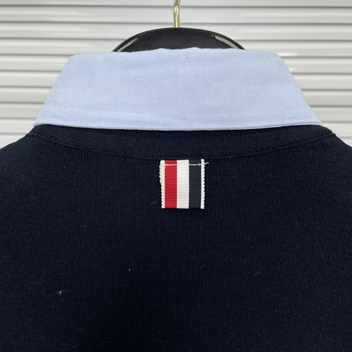 トムブラウン レディース 偽のツーピースカラニット半袖Tシャツ