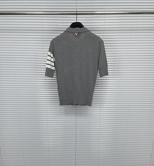 トムブラウン レディース クラシック 4バー ポロ カラー 半袖Tシャツ