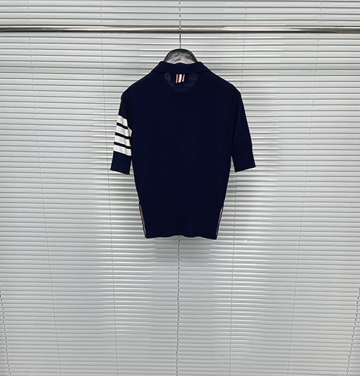 トムブラウン レディース クラシック 4バー ポロ カラー 半袖Tシャツ