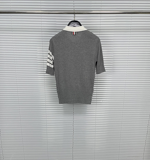 トムブラウン レディース クラシック 4バー ポロ カラー 半袖Tシャツ