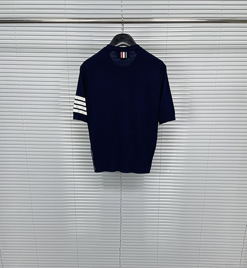 トムブラウン レディース クラシック 4バー ラウンド 半袖Tシャツ