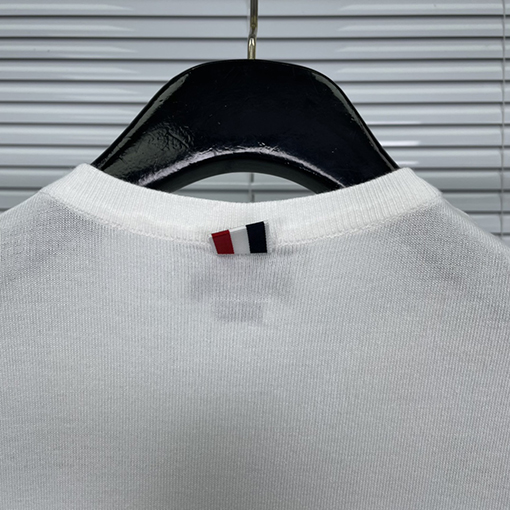 トムブラウン レディース クラシック 4バー ラウンド 半袖Tシャツ
