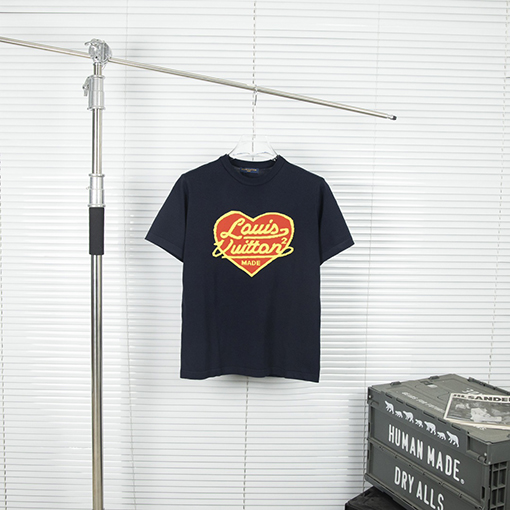 ルイヴィトン 春の新しい愛のハートニット半袖Tシャツ