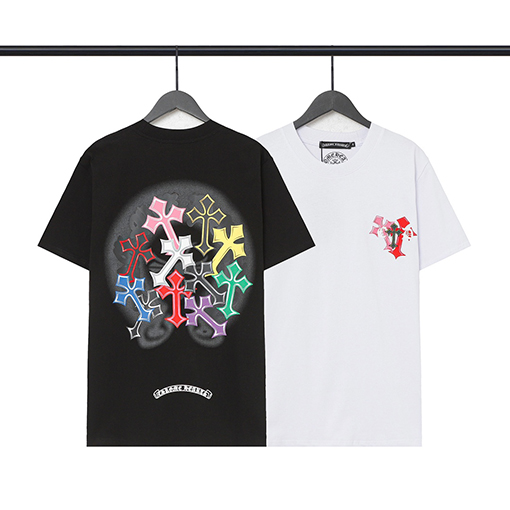 クロムハーツ    パッチワーククロスサンスクリットプリント半袖Tシャツ
