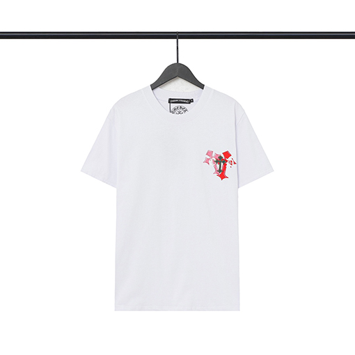 クロムハーツ    パッチワーククロスサンスクリットプリント半袖Tシャツ