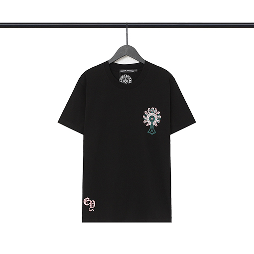 クロムハーツ    サンスクリット馬蹄プリント半袖Tシャツ