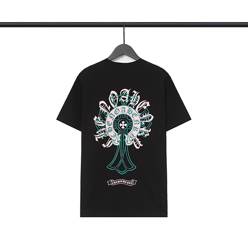 クロムハーツ    サンスクリット馬蹄プリント半袖Tシャツ