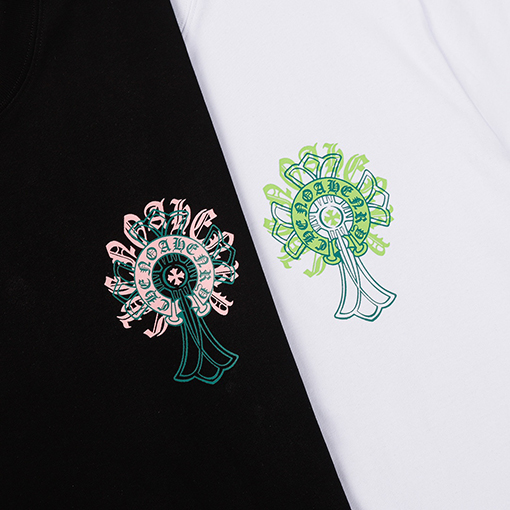 クロムハーツ    サンスクリット馬蹄プリント半袖Tシャツ