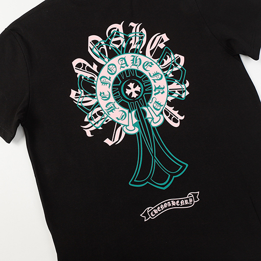 クロムハーツ    サンスクリット馬蹄プリント半袖Tシャツ