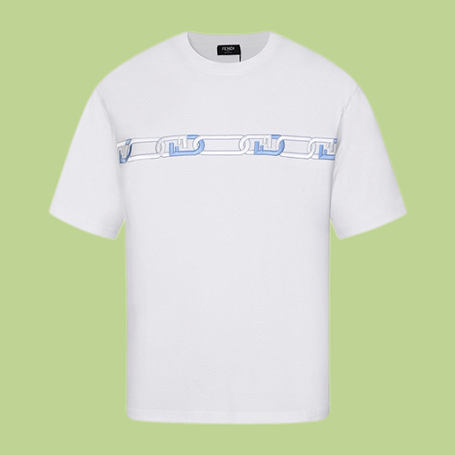 フェンディコピー 前ロゴ半袖Tシャツ