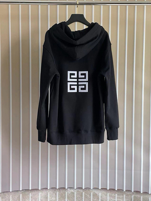ジバンシイ ヘビーエンブロイダリーフーディパーカー