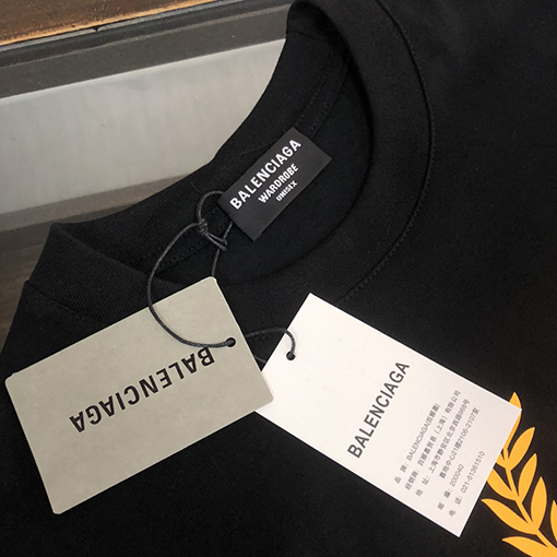 バレンシアガ   プリントロゴデザインカップル半袖Tシャツ
