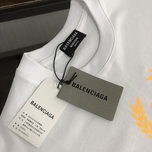 バレンシアガ   プリントロゴデザインカップル半袖Tシャツ