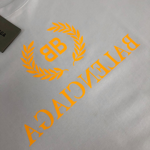 バレンシアガ   プリントロゴデザインカップル半袖Tシャツ