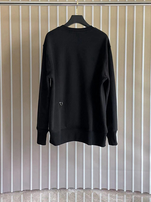 ジバンシイスーパーコピー ずれたアルファベットのクルーネックパーカー