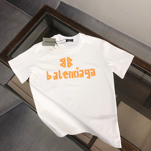 バレンシアガ 最新のカップル半袖Tシャツ