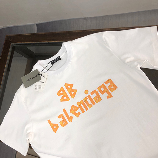バレンシアガ 最新のカップル半袖Tシャツ