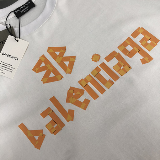 バレンシアガ 最新のカップル半袖Tシャツ