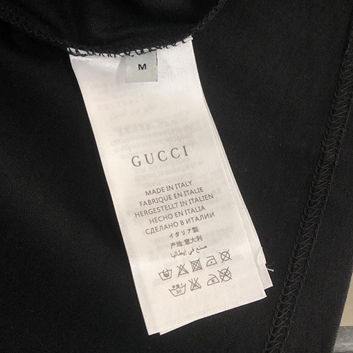 グッチコピー  プリント加工ロゴ半袖Tシャツ