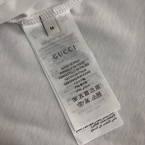 グッチコピー  プリント加工ロゴ半袖Tシャツ