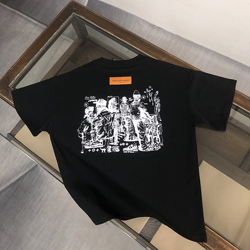 ルイヴィトン   新要素プリント半袖Tシャツ