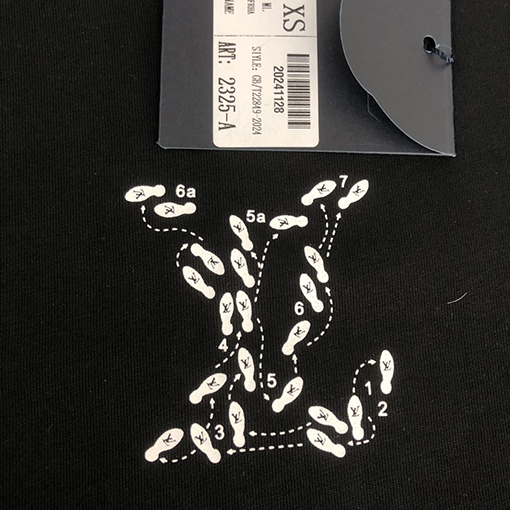 ルイヴィトン   新要素プリント半袖Tシャツ