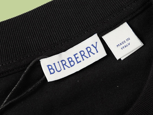 バーバリー 水墨戦針刺繍半袖tシャツ