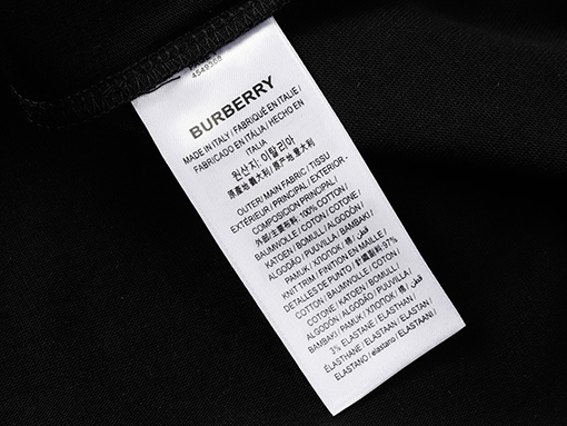 バーバリー  水墨戦針刺繍半袖tシャツ